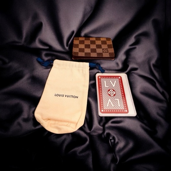 Louis Vuitton Accessories - Louis Vuitton Bundle w/ID Card Holder (GUC), Red 4 of ♦️ LV Card, & LV Dust Bag